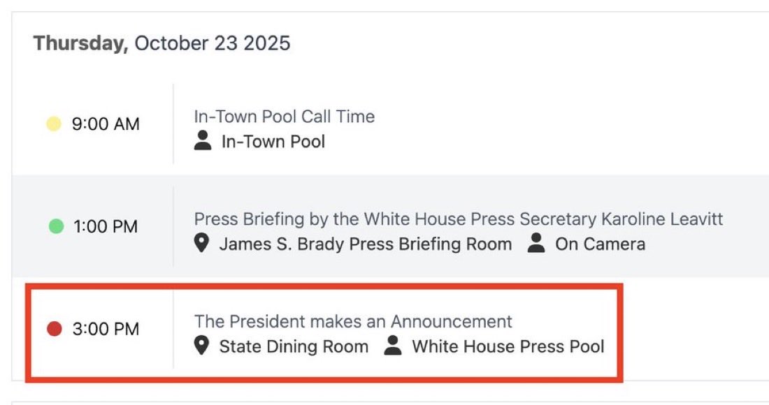 Oh Trump mit einem „Announcement“ um 21 Uhr…. vielleicht sind wir online.

Wie möchten sie den Nothingburger serviert haben? Mit oder ohne Pommes? 

#Krypto