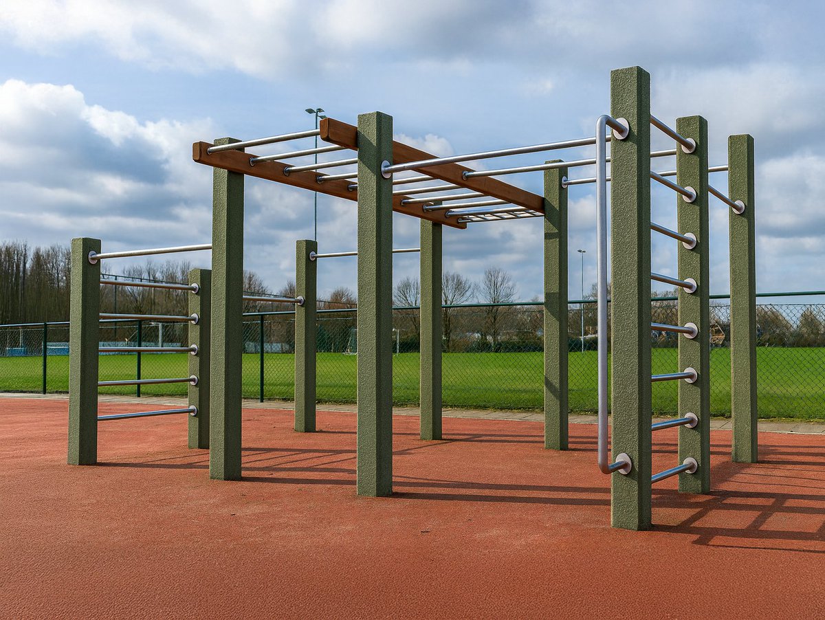 𝐇𝐨𝐞 𝐆𝐫𝐞𝐞𝐧𝐌𝐚𝐭𝐭𝐞𝐫 𝐜𝐚𝐥𝐢𝐬𝐭𝐡𝐞𝐧𝐢𝐜𝐬 𝐛𝐢𝐣𝐝𝐫𝐚𝐚𝐠𝐭 𝐚𝐚𝐧 𝐠𝐞𝐦𝐞𝐞𝐧𝐭𝐞𝐥𝐢𝐣𝐤𝐞 𝐝𝐨𝐞𝐥𝐬𝐭𝐞𝐥𝐥𝐢𝐧𝐠𝐞𝐧.

🌱 Gerecycled &amp; onderhoudsarm
 📏Op maat in te richten
 🤝Verbindt mensen
 
#Gemeente | #Duurzaam | #Sport | #Calisthenics | #SportCirculair