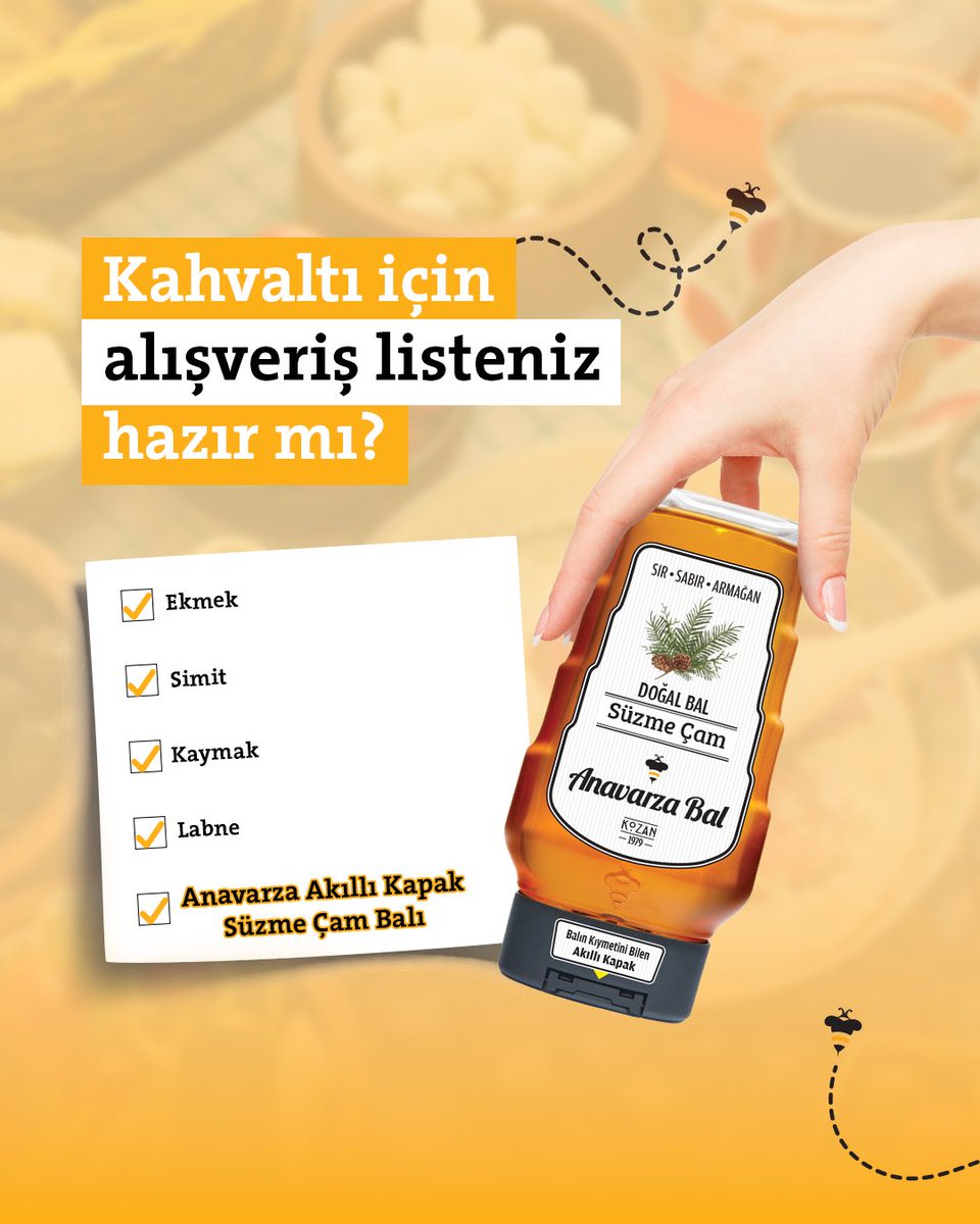 Kahvaltının en tatlı kısmı hazır! 
Sen de güne Anavarza Bal’la başlayınca duramayanlardan mısın? 🍯👇

#Anavarza #Anavarzabal #kıymetinibiliniz