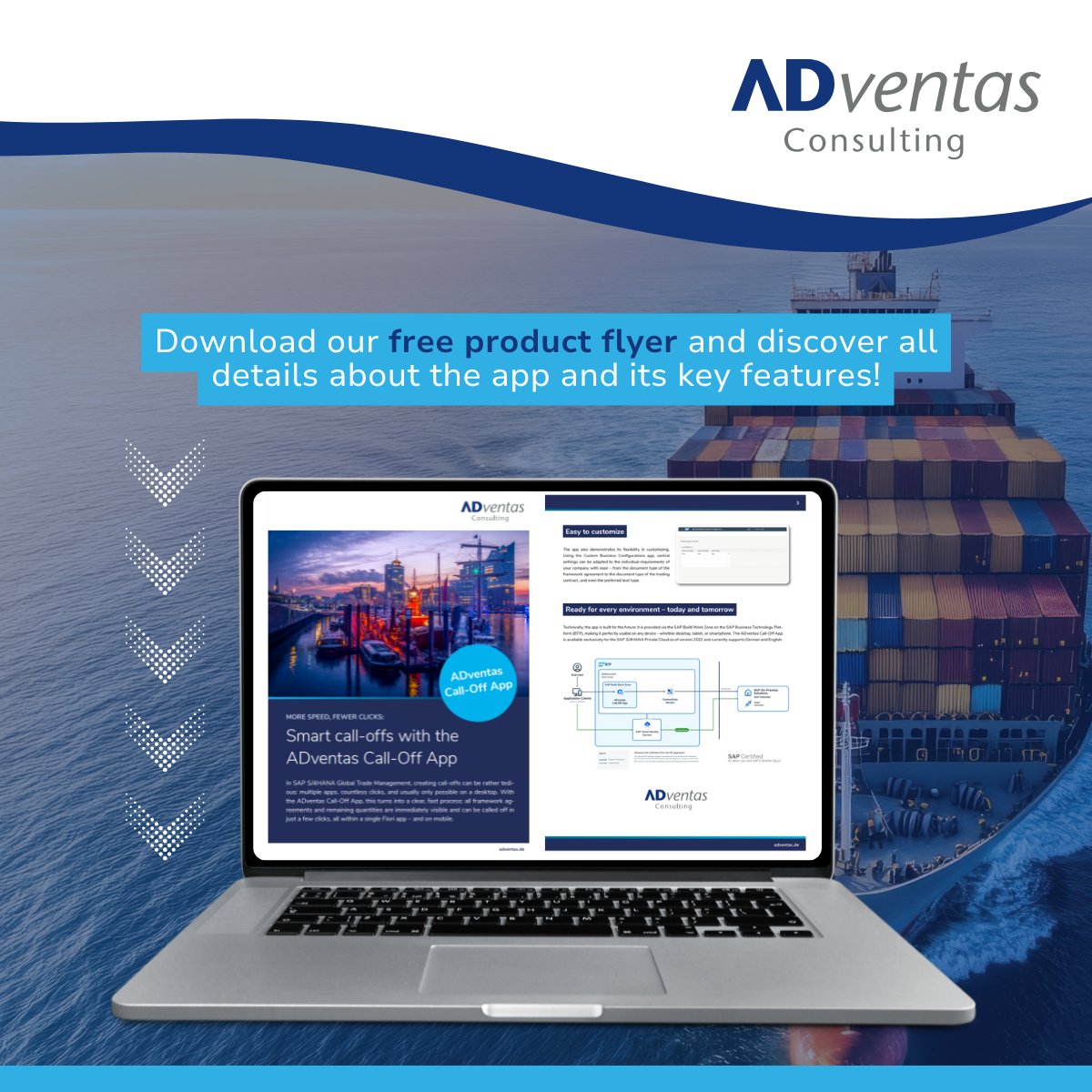peter_langner's tweet image. Our new ADventas Call-Off App makes your call-offs in SAP S/4HANA GTM now fast, mobile and effortless.

Further information about the app is available for download here 👉 f.mtr.cool/xjwjwudzbd
