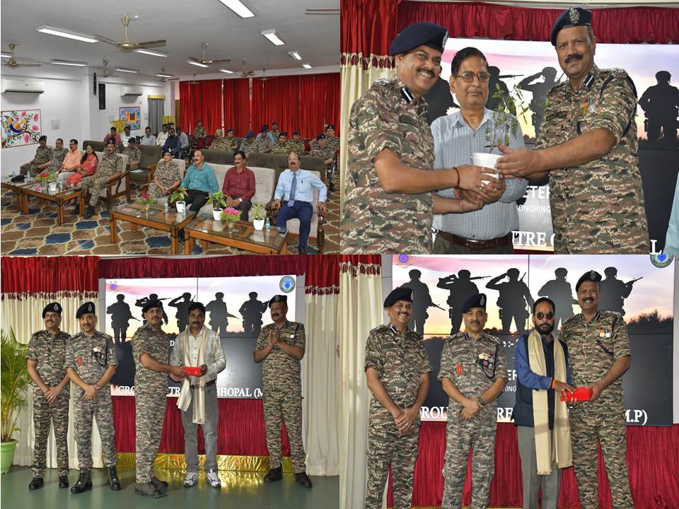 पूर्व सैनिकों के कल्याण के प्रति हमारी प्रतिबद्धता के तहत 23/10/25 को ग्रुप केन्द्र,भोपाल में #वेटरन दिवस एवं त्रैमासिक #वार्ब बैठक का सफल आयोजन, जिसकी अध्यक्षता श्रीमती नीतू डी. भट्टाचार्या, महानिरीक्षक, म.प्र.सेक्टर ने की। सेवानिवृत्त कर्मियों संग सार्थक संवाद हुआ। #CRPF @MPSEC