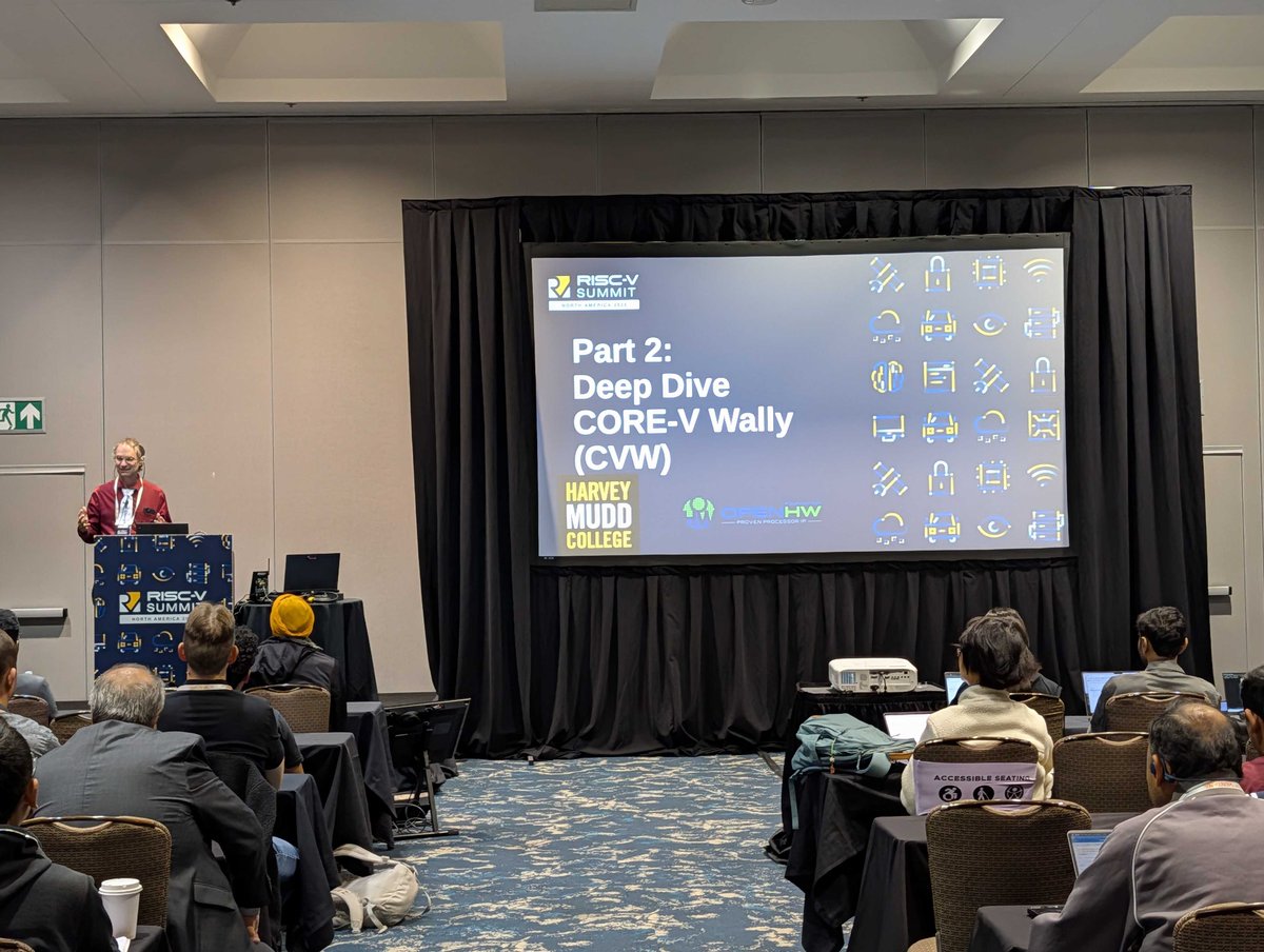 OpenHWFdn's tweet image. ✨ There are few things better than the combination of an open standard, open source processor IP and some of the most innovative organisations in the @risc_v ecosystem.

#RISCVSummit #RISCV #OpenHW #RISCVEverywhere