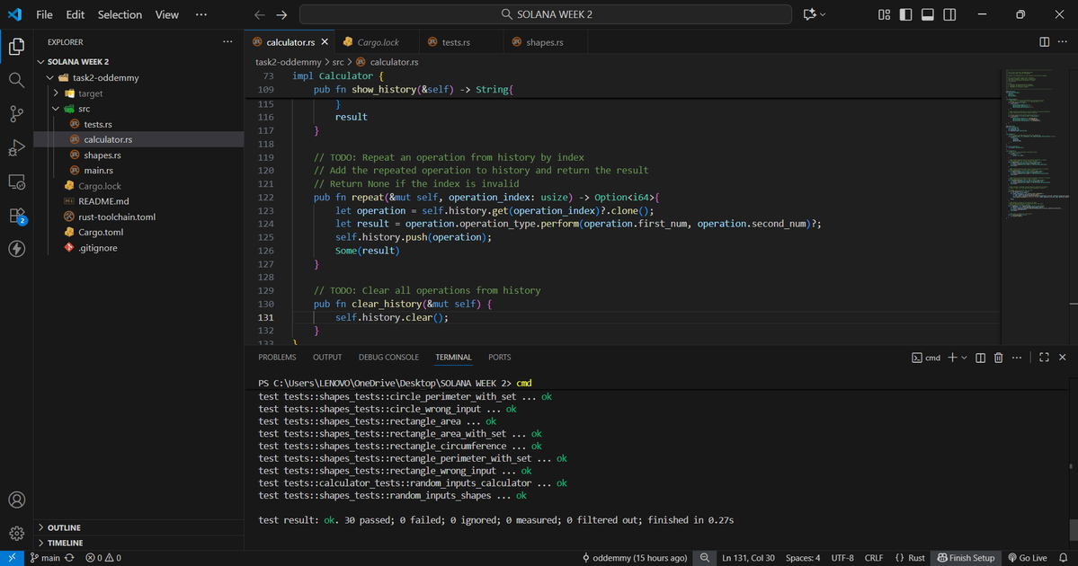 Odd_emmy's tweet image. Wrapped up Week 2 with @AckeeBlockchain ⚡
Covered A Gentle Introduction to Rust Programming Language — explored how Rust’s core principles power Solana’s speed & security.
Completed all tasks and passed every test ✅
#Solana #Rust #web3development