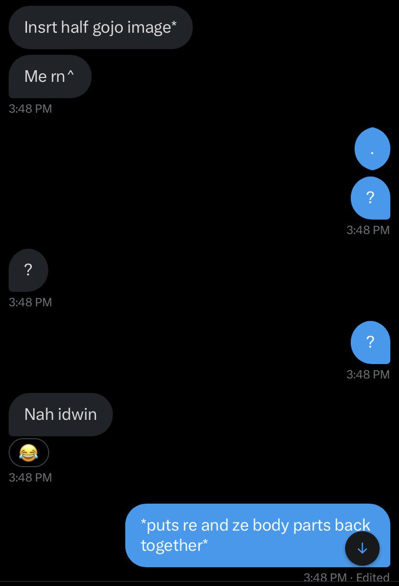 oomf dying bc I said I’d rather kiss her enemy than do something and she’s over here becoming re/ze . <a href="/nyaieiri/">reze 🐈</a>