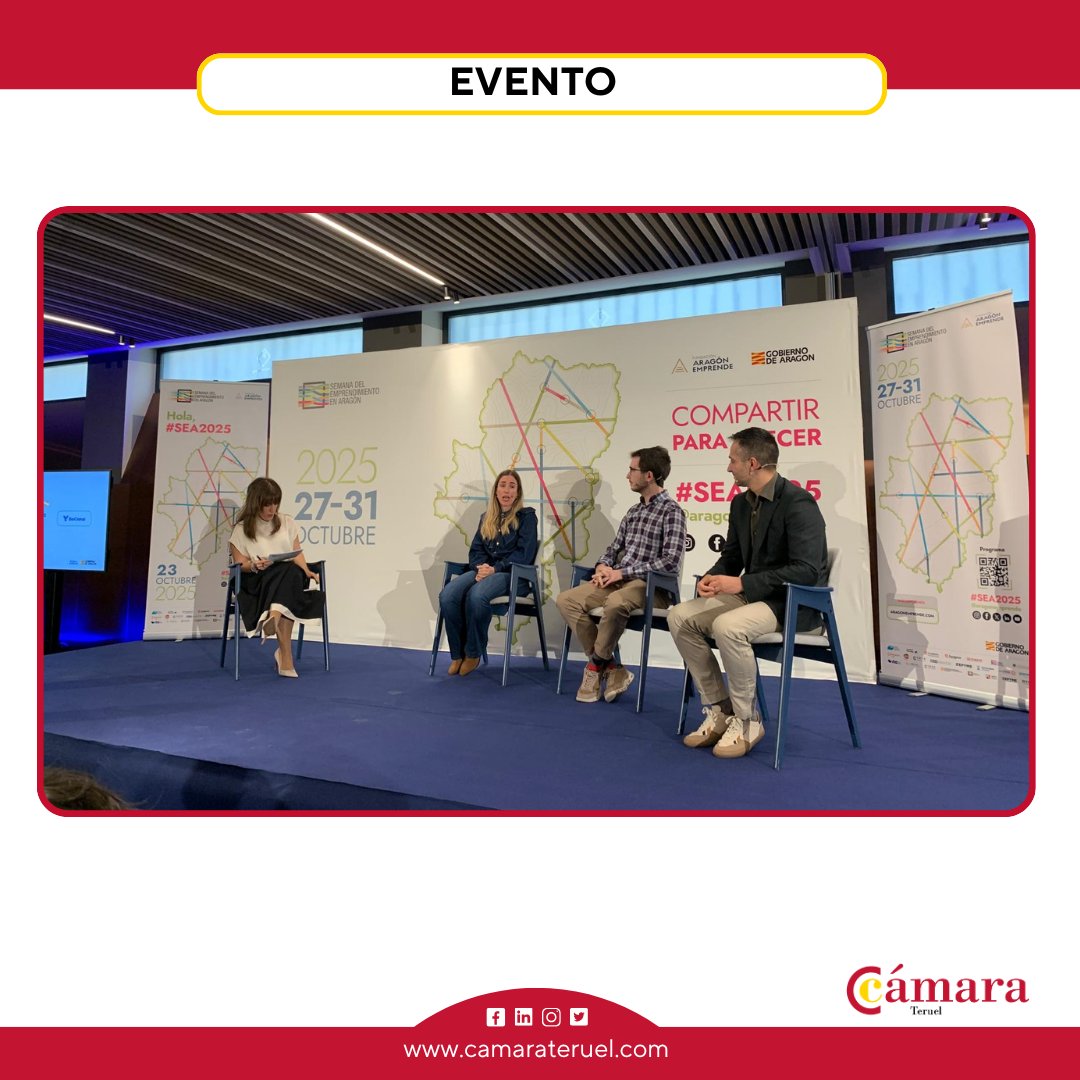 camarateruel's tweet photo. Evento:
✨ Hemos asistido al acto de apertura de la Semana del Emprendimiento en Aragón (#SEA2025), que se ha celebrando en el Hotel Palacio La Marquesa de Teruel.
@aragonemprende
🔗 #Emprendimiento #Aragón #Innovación #SemanaDelEmprendimiento #SEA2025@iafaragon https://t.co/yosQhN5VnQ