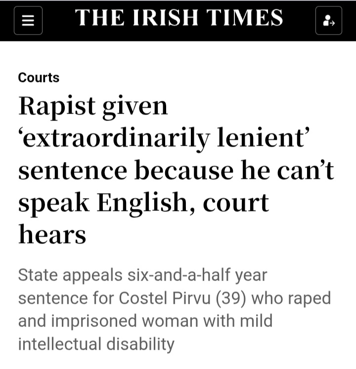 RuftynTufty's tweet image. The immigrant in Ireland getting a more lenient sentence for rape because he &apos;didn&apos;t speak English&apos; was bad enough but this is from Sweden is unreal. Eritrean won&apos;t be deported as &apos;the rape didn&apos;t last long enough&apos;.