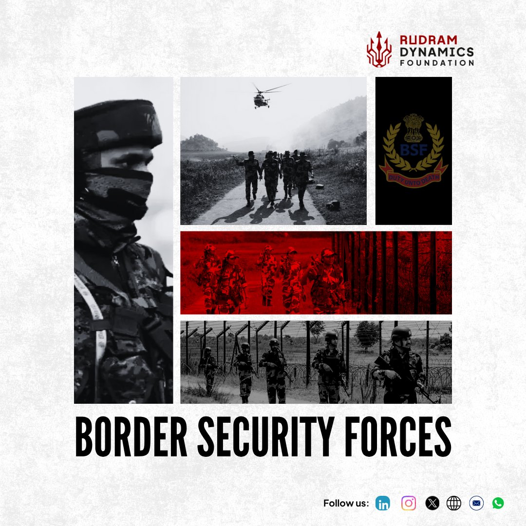 RudramDynamics's tweet image. 🪖Know Our Forces | @BSF_India 🇮🇳
India’s first line of defence, the Border Security Force stands guard with courage; living by the motto -“Duty Unto Death (जीवन पर्यंत कर्तव्य)”
@HMOIndia @SeemaBhawaniBSF
#KnowOurForces #BSF #BorderSecurityForce #CAPF #AtmaRakshitBharat #JaiHind