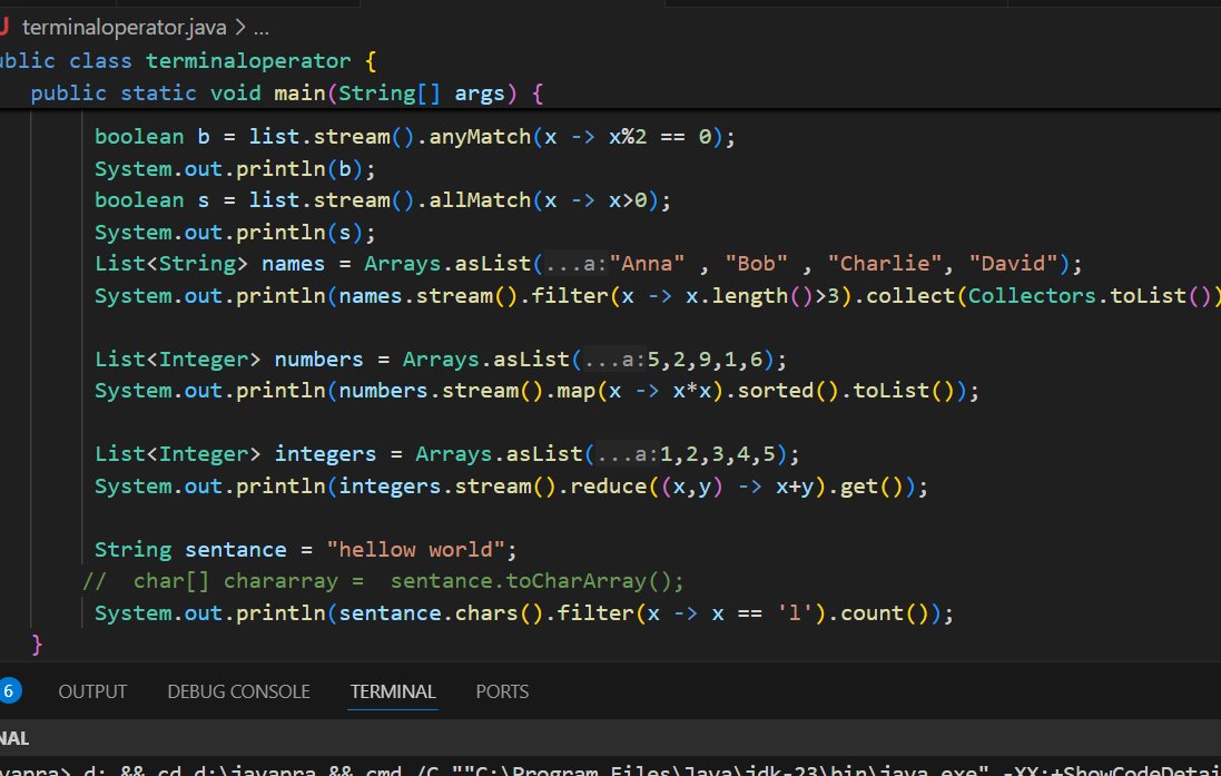 sonu2016841's tweet image. Java Streams bring the power of functional programming to process collections with elegance and efficiency.
In a Nutshell:
โ Source: A collection, array, or I/O channel.
โ Operations: filter, map, sorted, etc. (lazy!).
โ Terminal Op: collect, forEach !
#dsawithjava #Coding