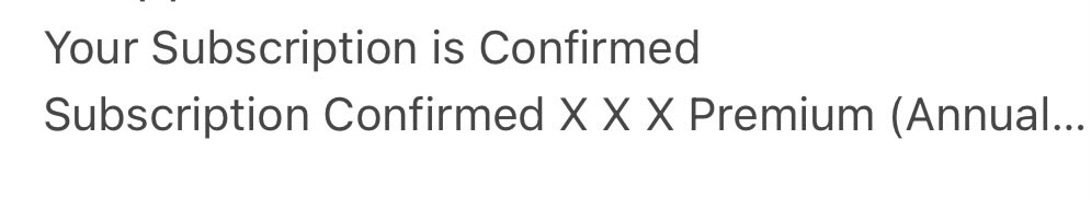 Decided to try premium for a year…
This is the confirmation message I got… 🙃🤭😅