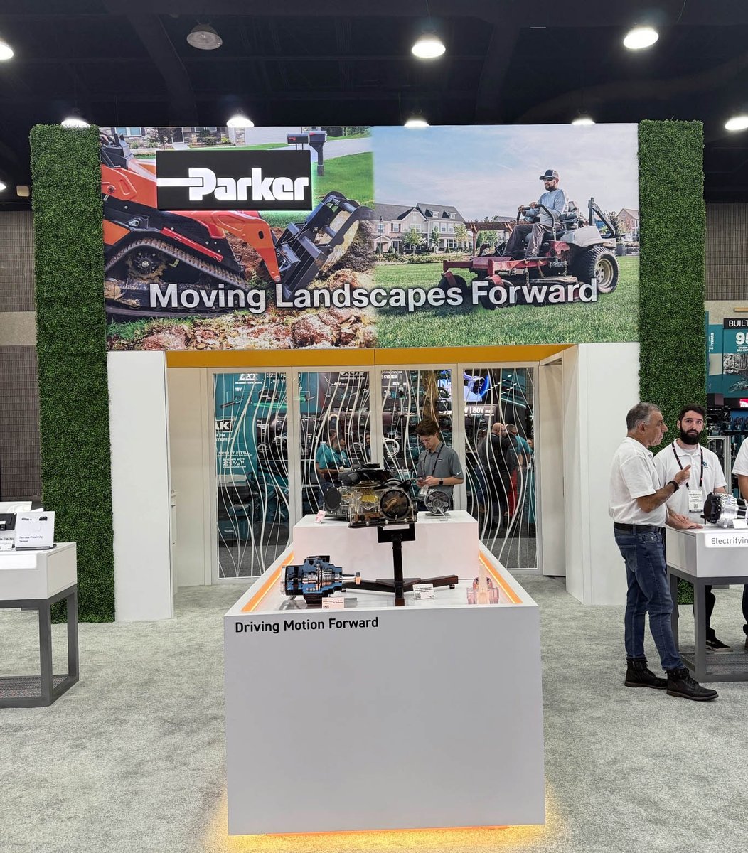 ParkerHydraulic's tweet image. We're at Equipment Expo! Stop by Booth 10124 to connect with Parker’s hydraulics experts and learn ways to boost productivity, reduce fuel/energy use and discover electrification options.

#Equip2025 #Hydraulics #TurfEquipment