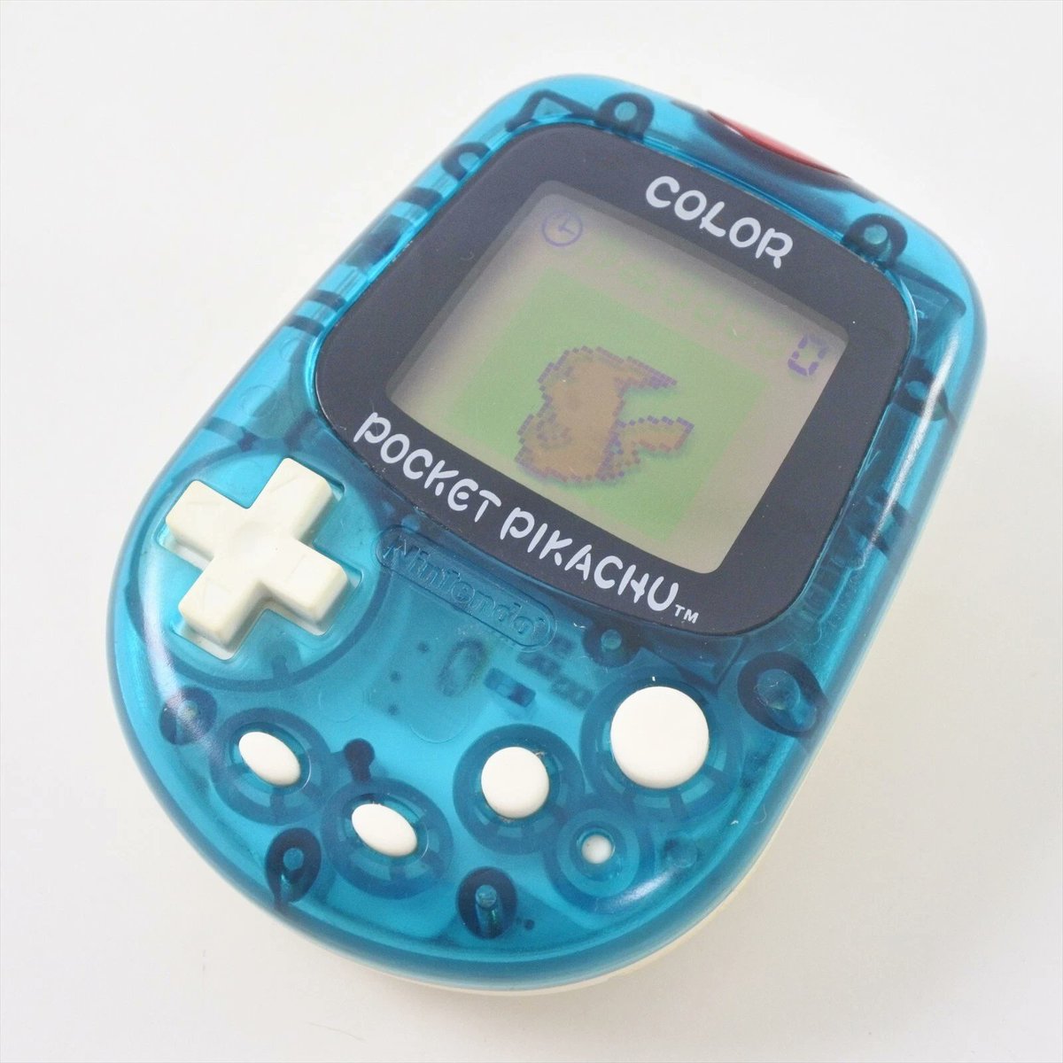 PikaStep's tweet photo. #PocketPikachu 2, clear blue edition, a pedometer that turned motion into “watts,”.  No apps, no notifications, just steps → watts → Pikachu’s happiness. The little device kept the loop pure and the ritual daily: move, check-in, grin, keep moving. https://t.co/W9JkQJzEDV