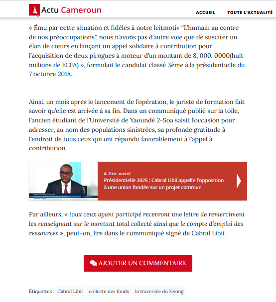 jtchoufang's tweet image. Pouvez-vous être plus précise sur l&apos;embarcation en question car dans l&apos;histoire du #PCRN, deux pirogues à moteur furent offertes aux populations pour traverser le fleuve #Nyong, où en l&apos;absence de pont, elles étaient victimes de naufrages.
L&apos;une d&apos;elle fut rapidement vandalisée.