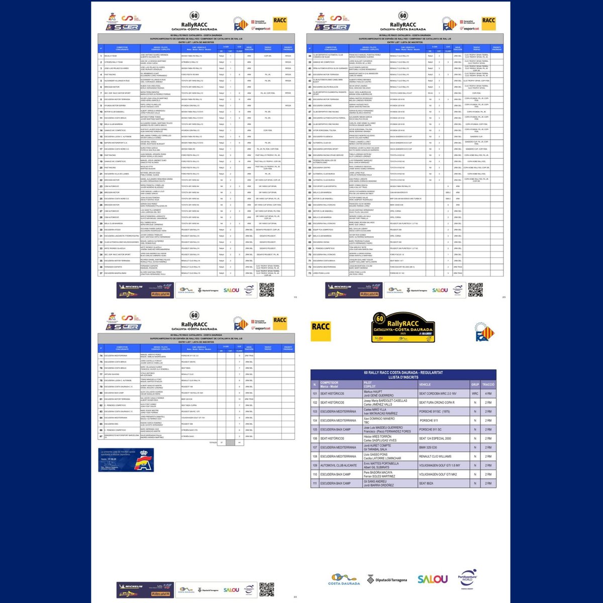 FCAutomobilisme's tweet photo. 🏷 RAL·LIS
🎯 CAMPIONAT DE CATALUNYA DE RAL·LIS
🎯 SCER-CERT DE ESPAÑA DE RALLYES
ℹ Informació
🌐 https://t.co/yhvIkiY0ll

#FCAutomobilisme #motorsport #informacio #capdesetmana #quefaig #campionat #catalunya #rallis #terra #rallyracc #costadaurada #scer #cert  #espanya https://t.co/9w5knuco20