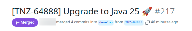 ilopmar's tweet image. It was about time! First service now running @java 25 on production 🚀
P.S: Remember to enable CompactObjectHeaders
#Java #Java25