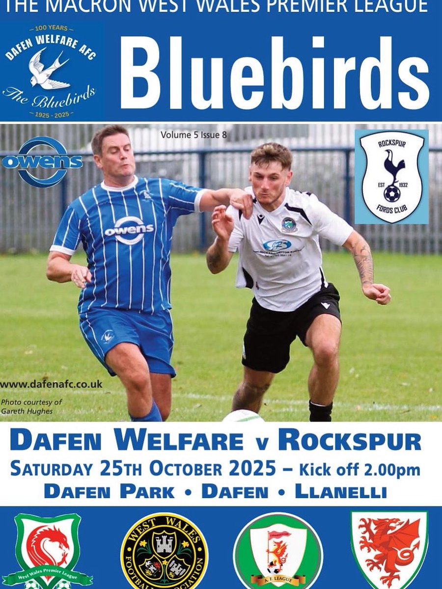 This Saturday we welcome <a href="/RockspurFords/">Rockspur Fords Club</a> at Dafen Park. KO: 2pm ⚽️