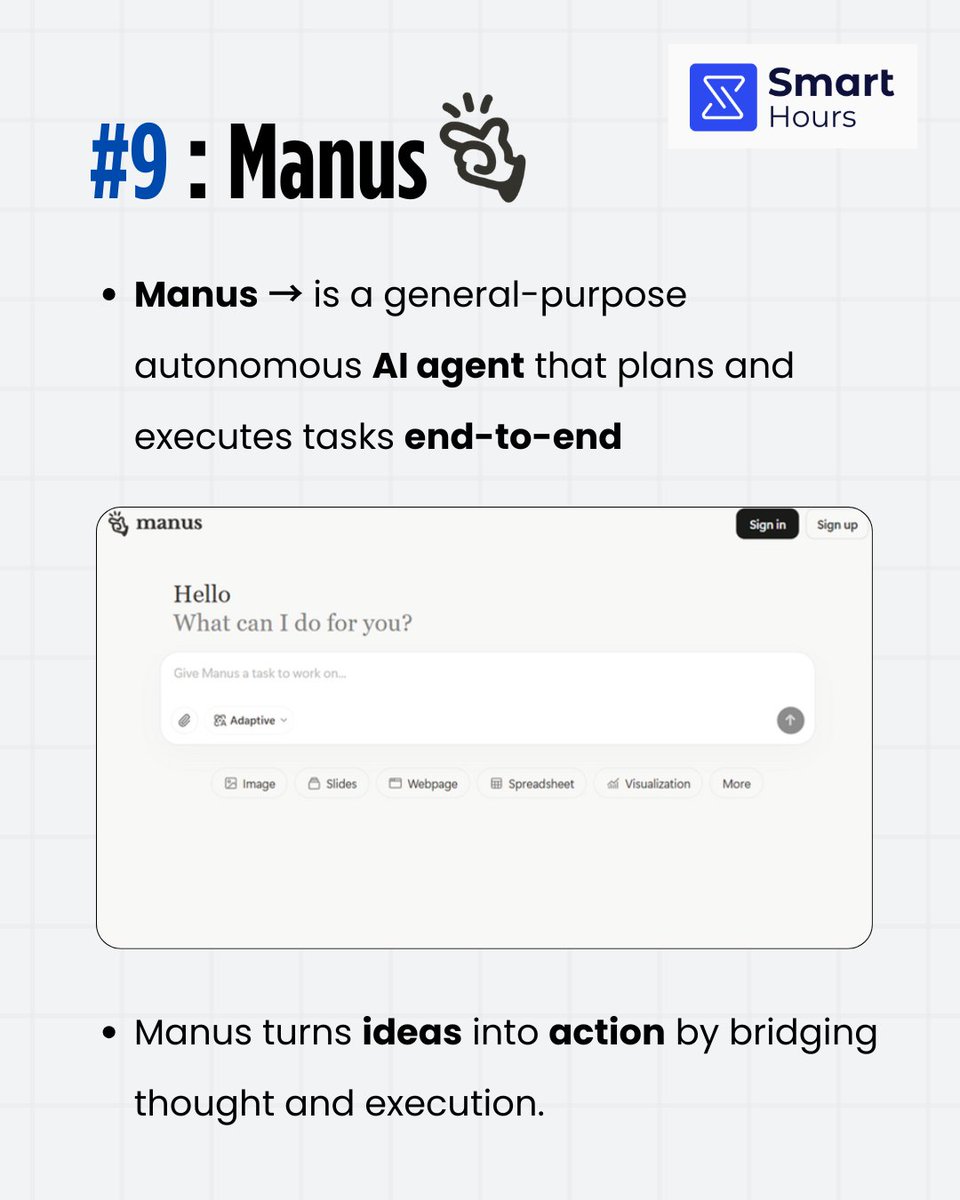 smarthours_offl's tweet photo. AI Tools You Should Know as a Social Media Manager .

#trending #TrendingNow #trendingpost https://t.co/Zzo2ThuolB