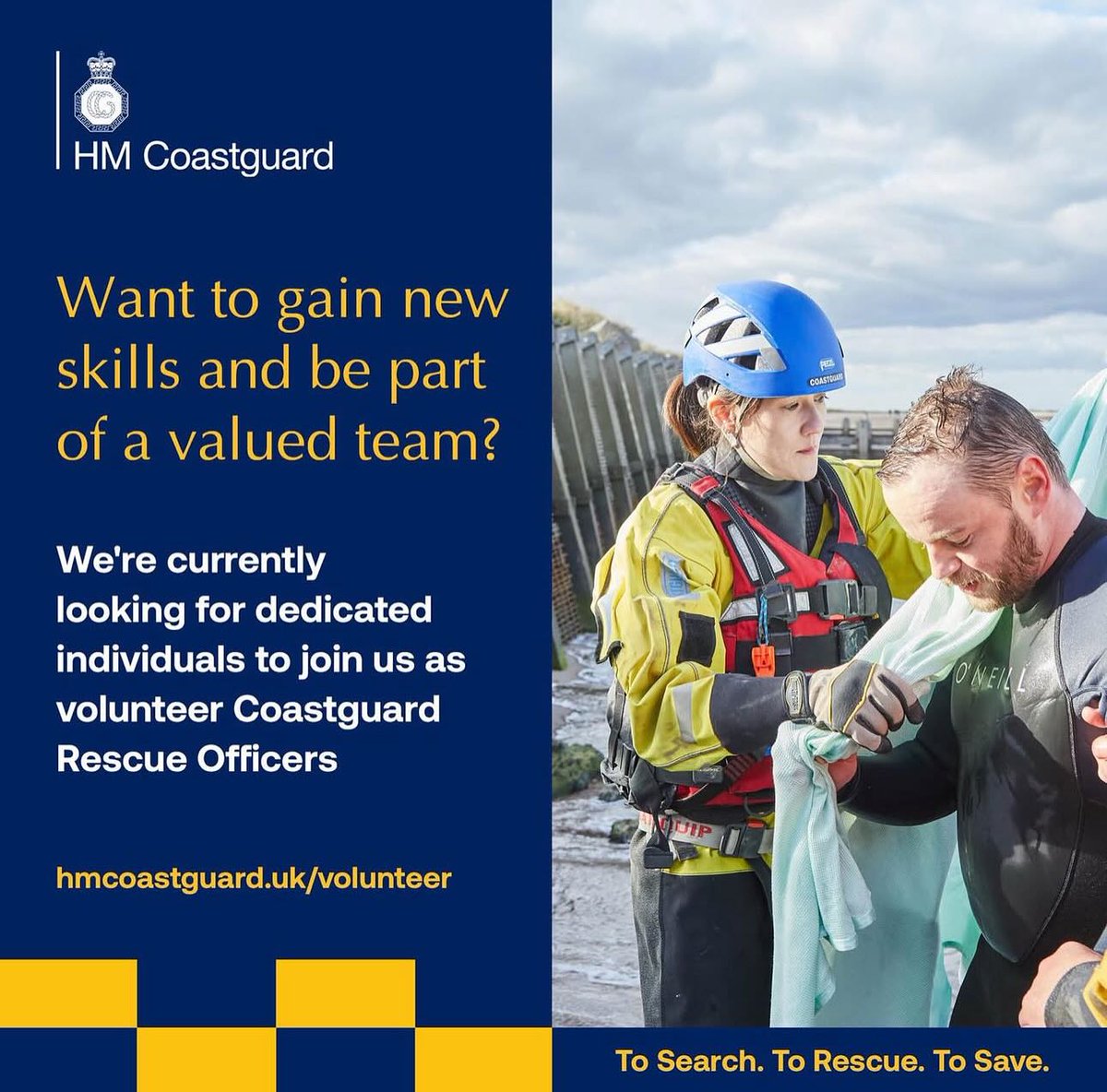 Newbiggin Coastguard Rescue Team is looking for 𝗩𝗼𝗹𝘂𝗻𝘁𝗲𝗲𝗿 𝗢𝗻-𝗖𝗮𝗹𝗹 𝗖𝗼𝗮𝘀𝘁𝗴𝘂𝗮𝗿𝗱 𝗥𝗲𝘀𝗰𝘂𝗲 𝗢𝗳𝗳𝗶𝗰𝗲𝗿𝘀 to join the team.

For more info and how to apply please visit: newbiggintowncouncil.gov.uk/news

#newbiggin
