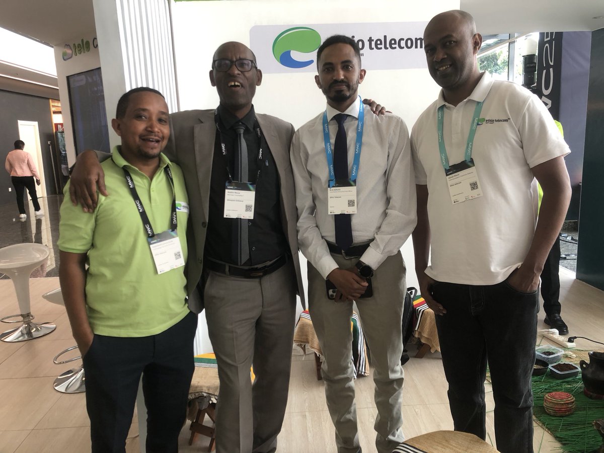 MenzaMedhin's tweet image. Amidst the vibrant energy of #three_day at the 2025 Kigali Mobile World Congress (#MWC) in Rwanda Kigali , Ethio telecom is passionately illustrating our vision for a digitally empowered Africa, anchored in robust connectivity and digital inclusion.