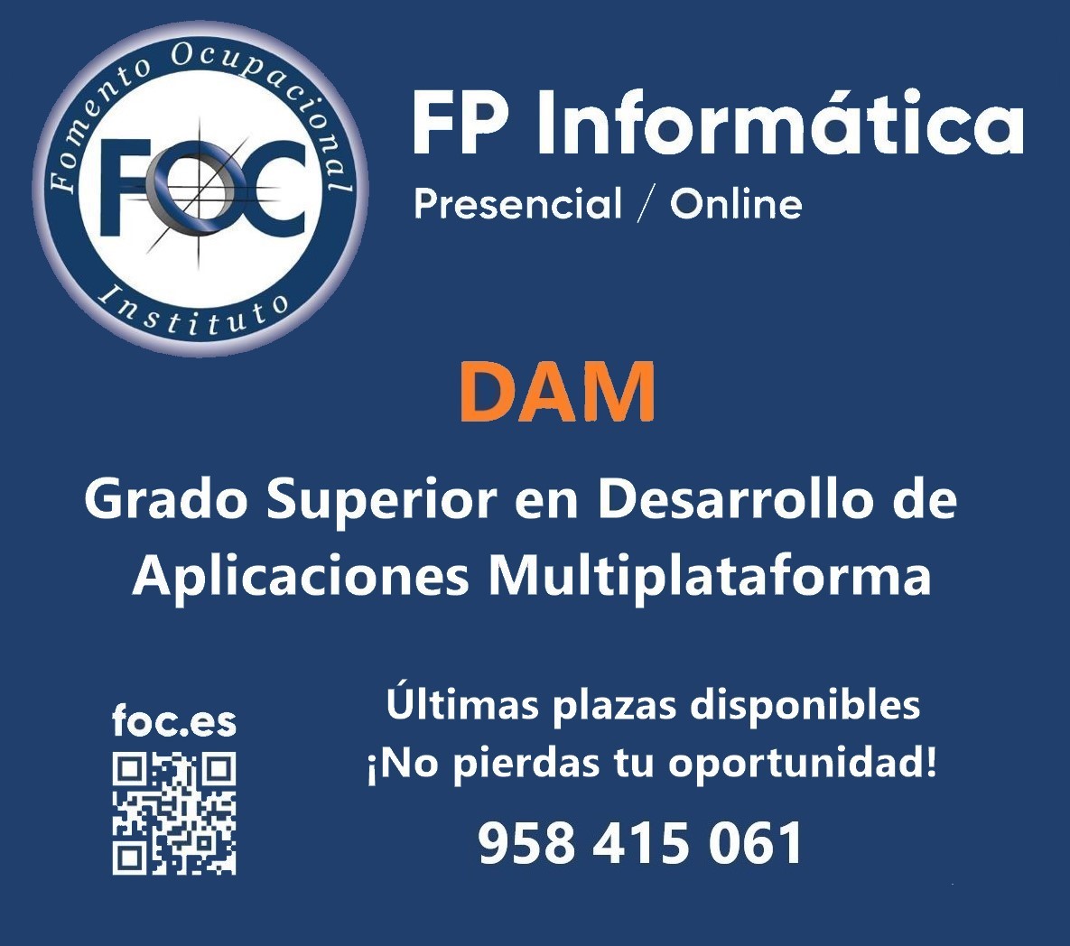 InstitutoFOC's tweet photo. #institutofoc #informatica #asir #dam #daw #gradosuperiordeinformatica #fp https://t.co/NkTUnKnPYz