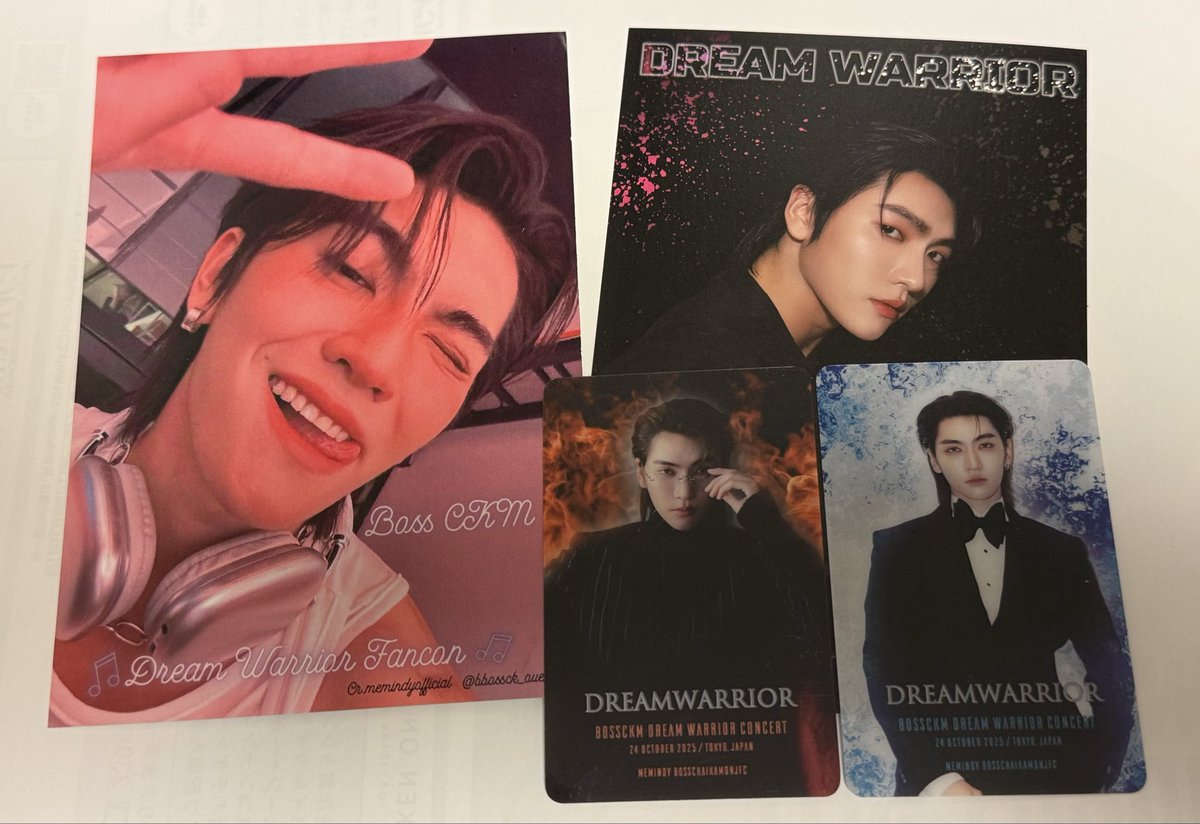 Boss CKM Dream Warrior Concert 直筆サインポスター ayaaya on X