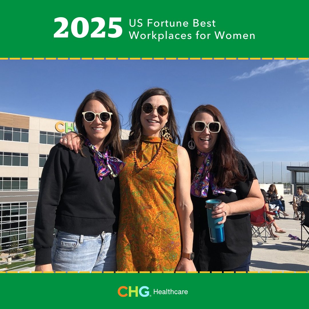 CHG Healthcare is a finalist on the 2025 Fortune Best Workplaces for Women List! 🌟 See what makes us a great place to grow, lead, and thrive: ow.ly/H9KL50X4tW8