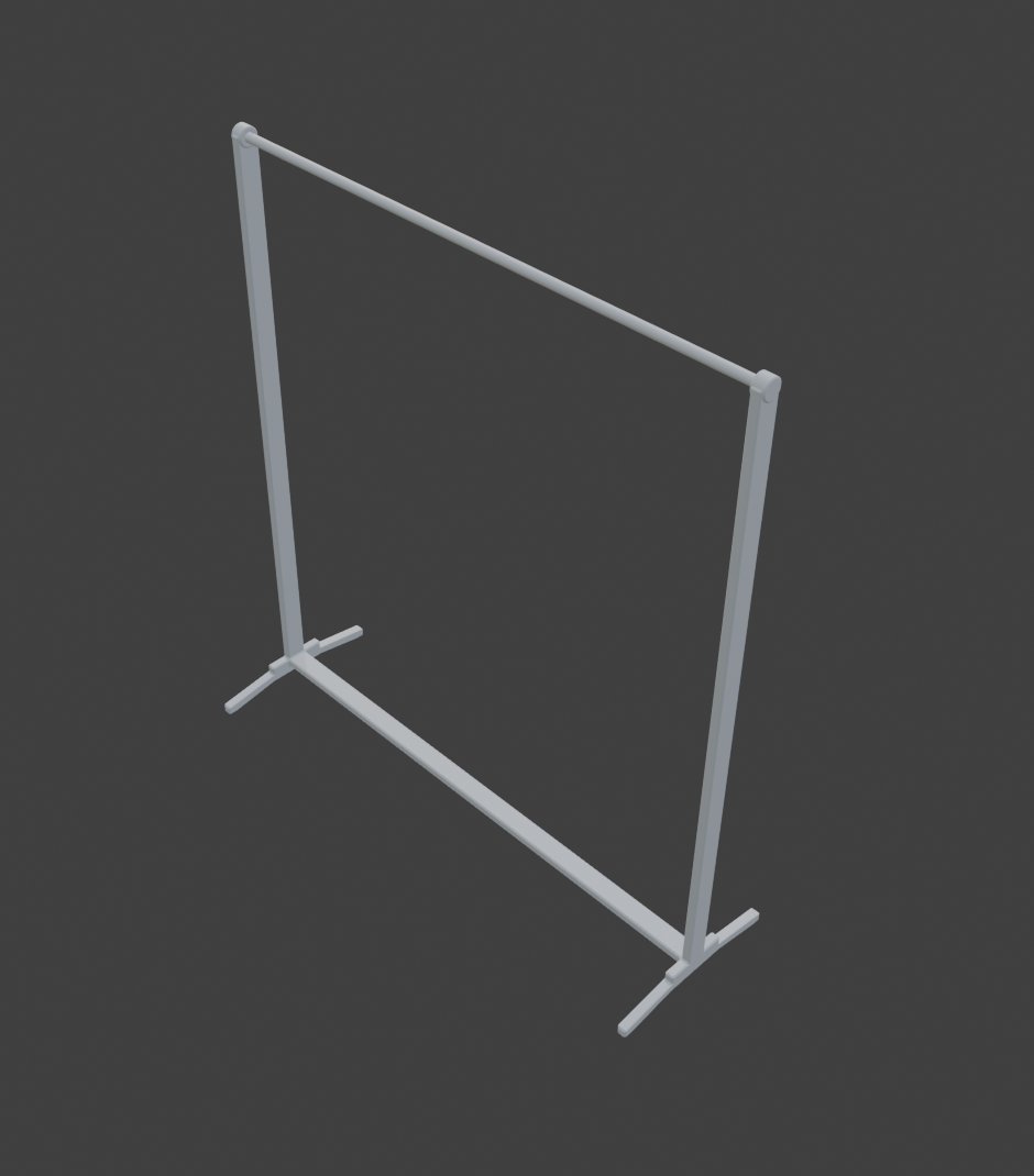 BitByteBytes's tweet image. daily whitebox #92
standing clothes rack
#dailywhitebox
#lowpoly #indiedev #gamedev #b3d
#3dmodeling #blender #gameart #3dart