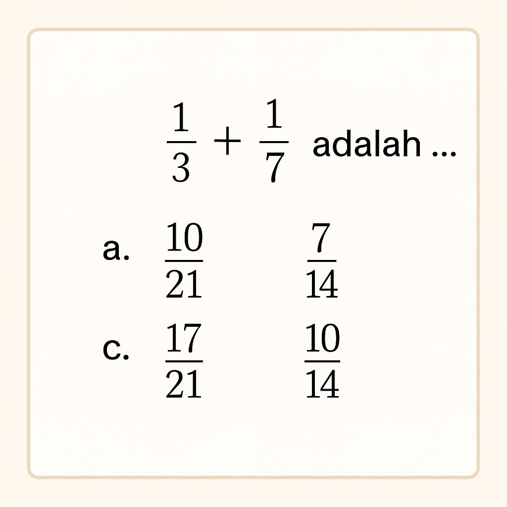 Henrysidik07's tweet image. Pecahan #basicmath #pecahan