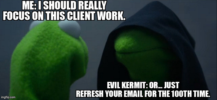 virtuoone's tweet image. Me trying to be productive vs. the siren song of my inbox. 😩 Who else fights this daily AI battle? 👇 #AIProblems #ProductivityStruggles #EmailObsessed #AISocial #WorkLife