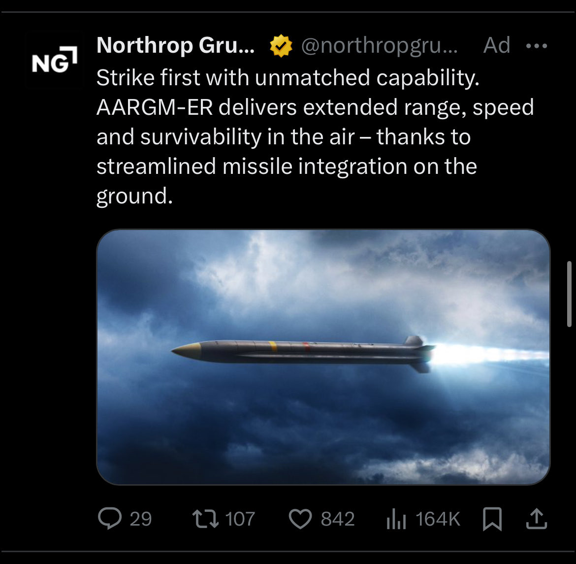 X serving ads like I’m a nation-state looking to defend myself: bullish or bearish?