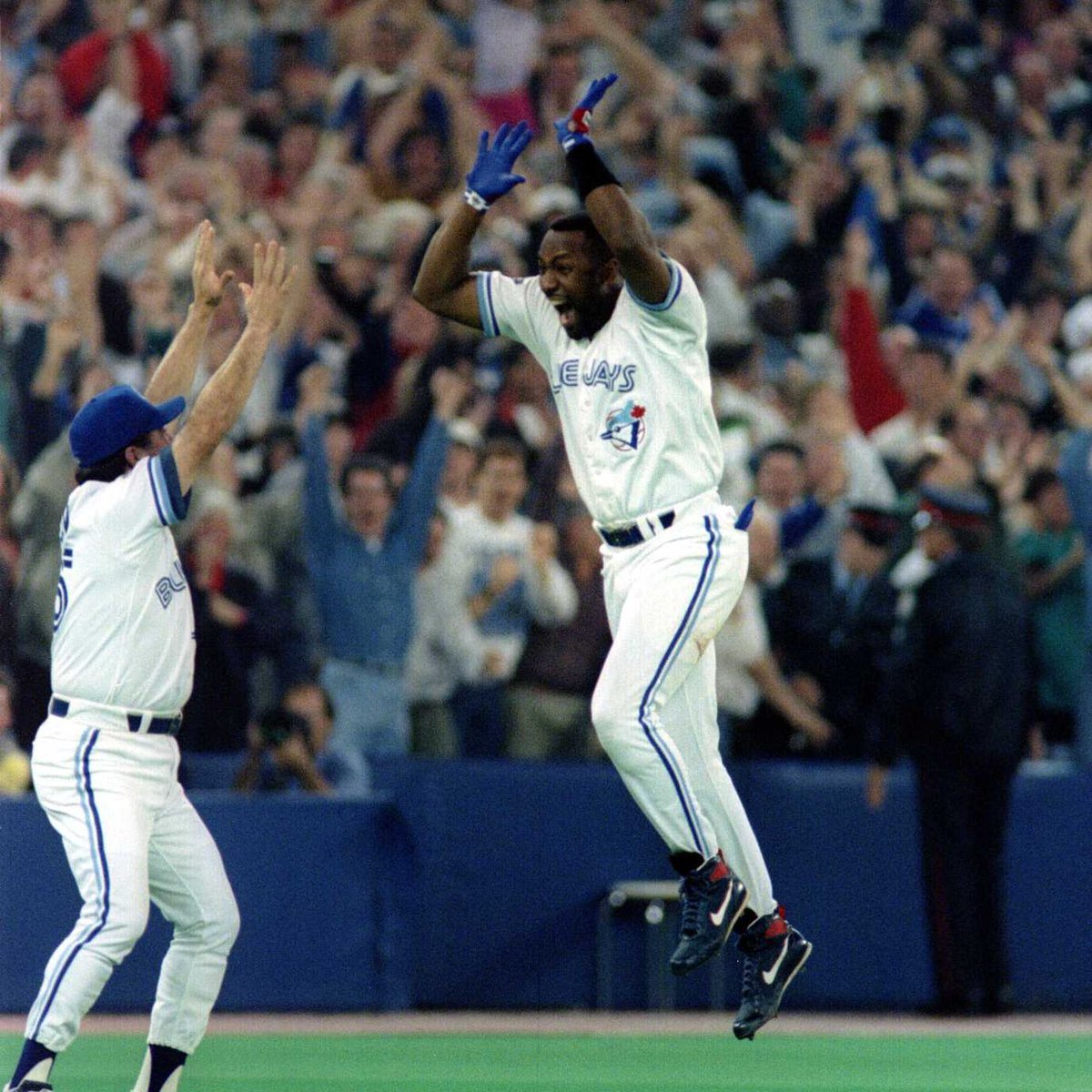 On this day in 1993, Joe Carter hit a three-run home run in the bottom of the ninth to win the World Series for the Toronto Blue Jays at Skydome. They defeated the Philadelphia Phillies four games to two. It was the second-straight World Series title for the team.