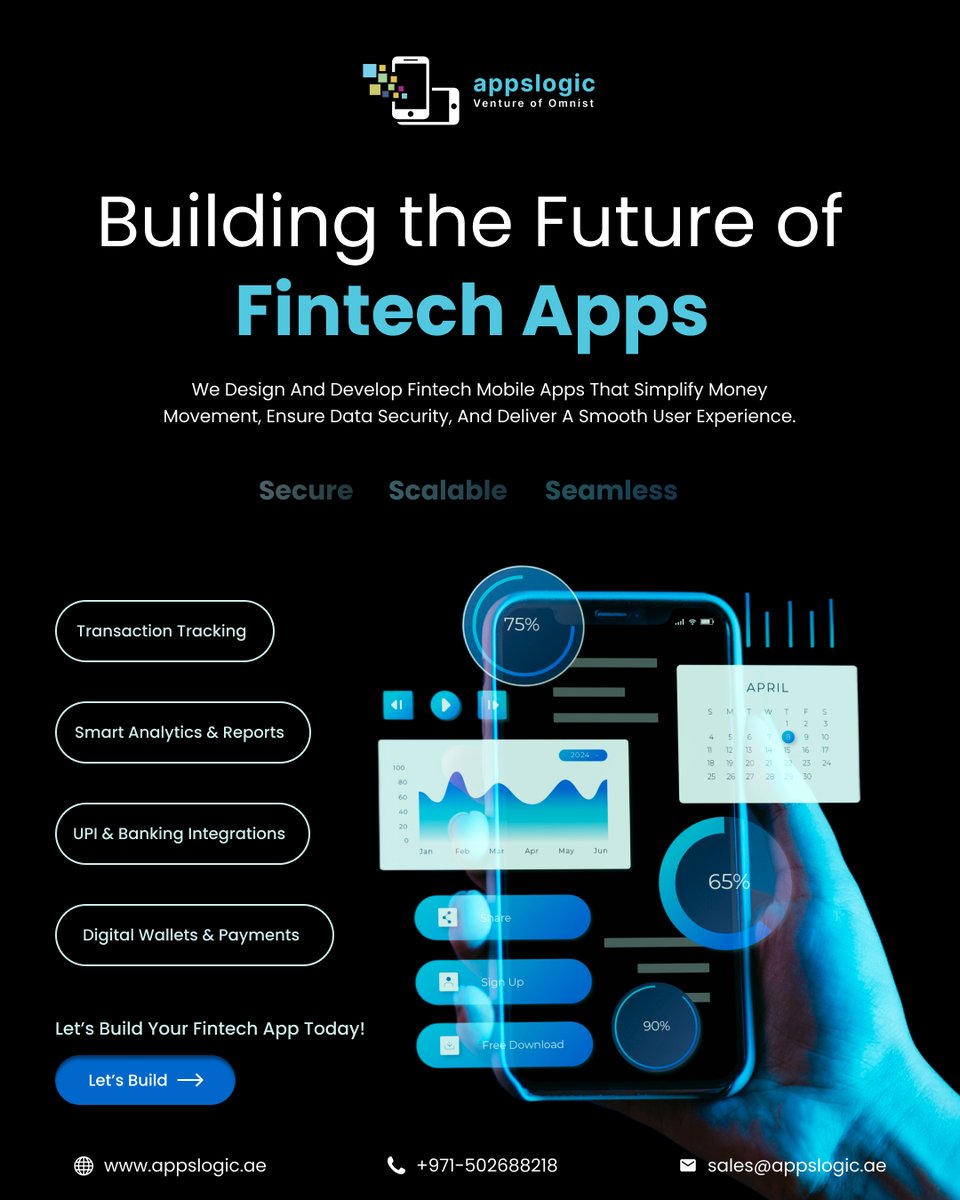 AppsLogicUAE's tweet image. Empowering the future of finance, one app at a time! At #AppsLogic, our cutting-edge #Fintech solutions help you simplify money movement, ensure top-tier security, and deliver seamless user experiences. Let’s innovate together! appslogic.ae

#FintechApps #FinancialTech