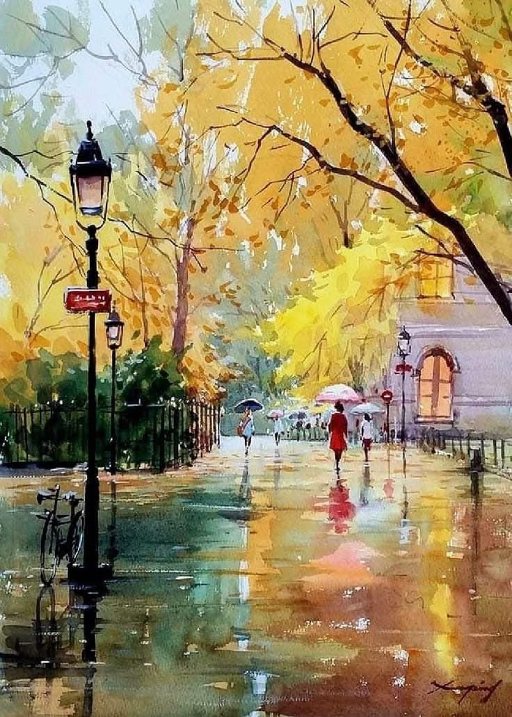 "I notice that Autumn is more than the season of the soul than nature."

~Friedrich Nietzsche

~Zhang Xueping