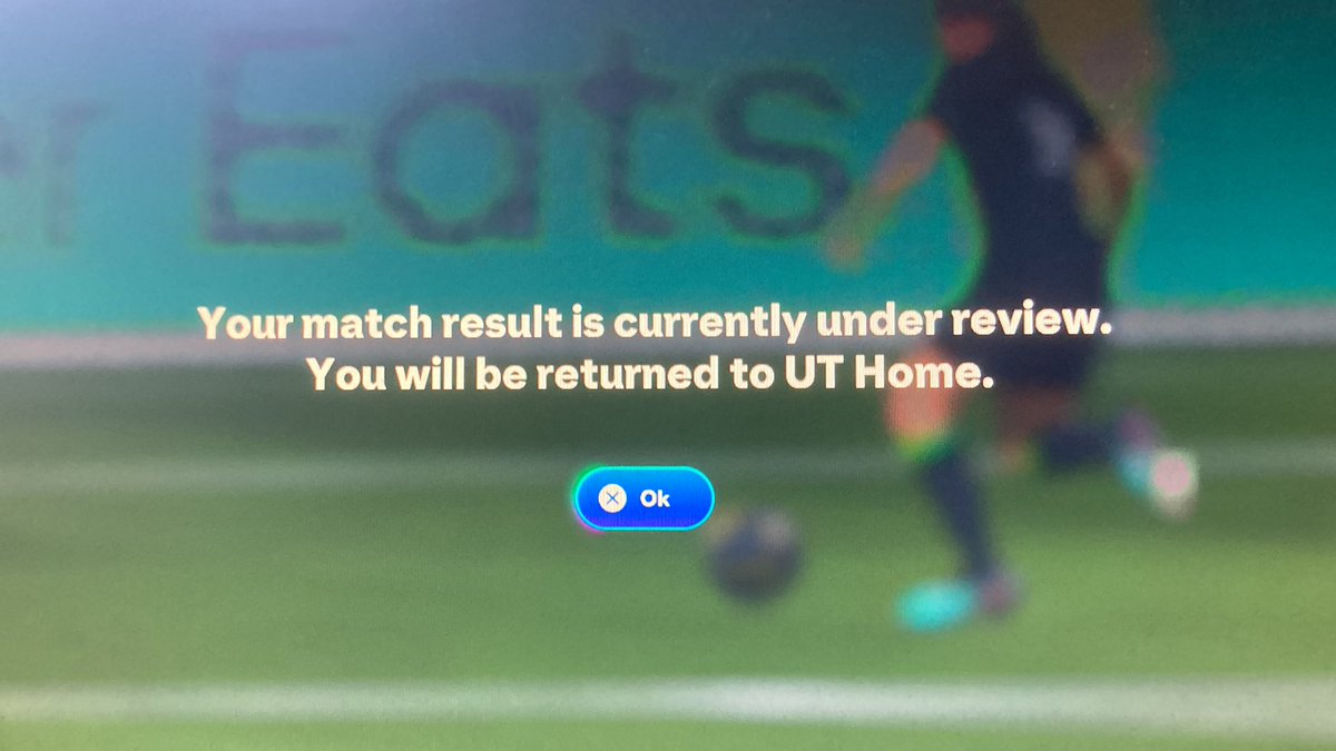 kirnj02's tweet image. “Your match result is currently under review.
You will be returned to UT Home.”
Is anyone else having this issue? #EAFC #EAFC26