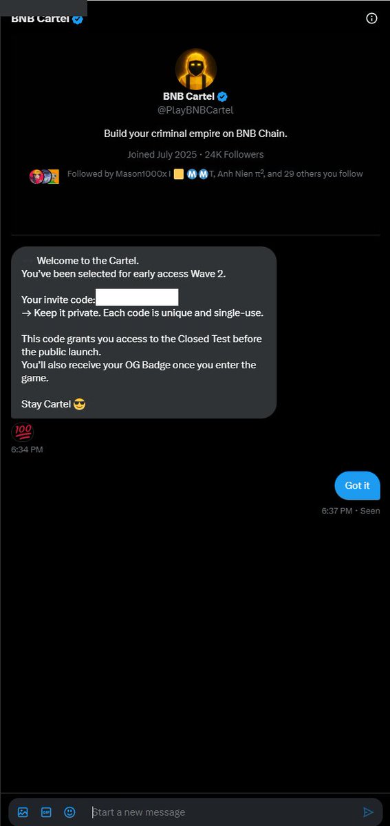 Got my early access code from <a href="/PlayBNBCartel/">BNB Cartel</a> 

Can't wait for the Closed Test. Turn on your notification now 🔥
Can this be 2nd Addicted on BNB chain?