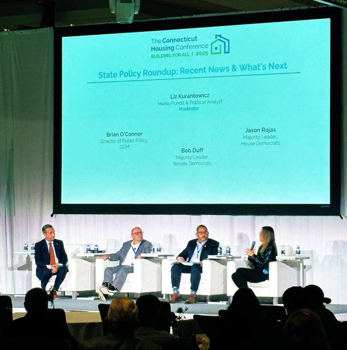 Connecticut’s <a href="/CTDeptHousing/">Connecticut Department of Housing</a> put together a fantastic event today. 

Awesome work from the first panel <a href="/mrskurantowicz/">Liz Kurantowicz</a> <a href="/senatorduff/">Senator Bob Duff, Majority Leader, Connecticut</a> <a href="/jrojas9/">Jason Rojas</a> <a href="/CCMAdvocacy/">CCM</a>. Remarkable discussion on affordable housing, prevailing wage, homelessness, infrastructure, regional investment &amp; development