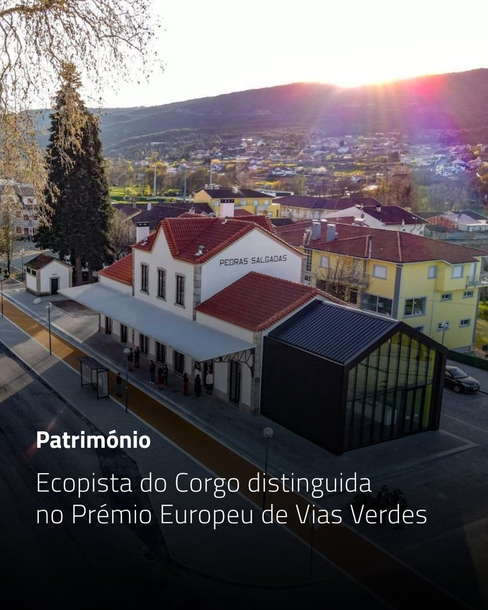 Infra_PT's tweet photo. 🌿 Ecopista do Corgo distinguida na categoria “Excelência”, na 12.ª Edição do Prémio Europeu de Vias Verdes, uma iniciativa da @GreenwaysEurope (EGWA).

🔗 Saiba mais: https://t.co/Tr5NEJ0dsa

#InfraestruturasdePortugal
#Ecopistas
#Sustentabilidade
#Mobilidade https://t.co/9PxbmbWkcE