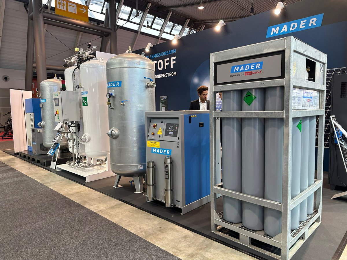 idealgrafik's tweet image. We continue to make a difference in the laser cutting industry with our high-purity gas solutions!Together with our German partner MADER and our distributor in Iraq, we are proud to supply the industry with Class6.0 quality nitrogen gas generators and oxygen &amp;amp; nitrogen gas mixers