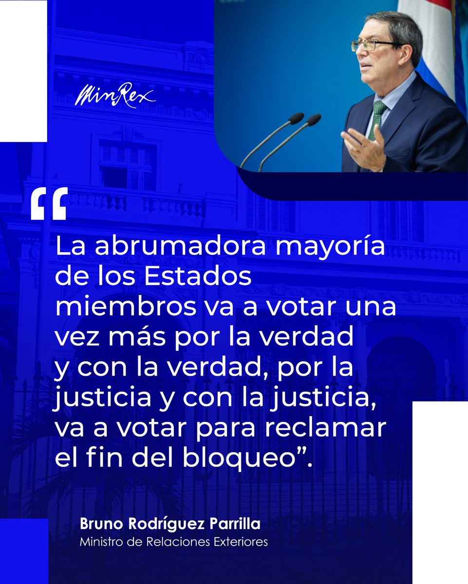 .<a href="/BrunoRguezP/">Bruno Rodríguez P</a> | "Lo que está haciendo el Departamento de Estado (...) no es diplomacia. Es una presión con argumentos en los que nadie cree."

#VerdadDeCuba