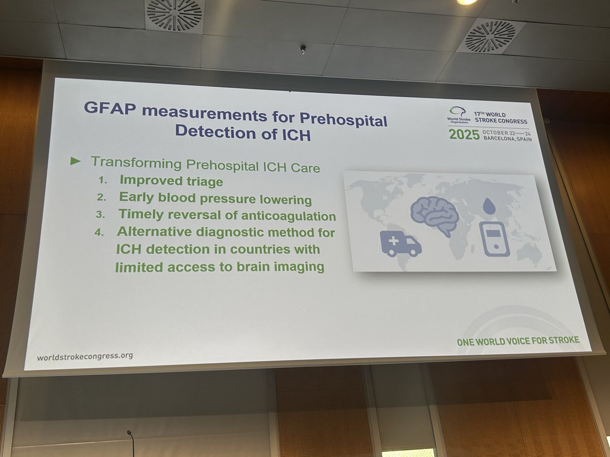 WorldStrokeEd's tweet image. #WSC2025

🚑Prehospital ICH care &amp;amp; GFAP! 

#COMA and #DETECT studies