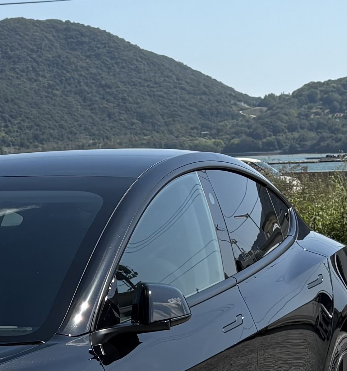 renkiilo316's tweet image. 知人にドアバイザー付いてないの不便じゃない？って言われました…

#tesla #model3