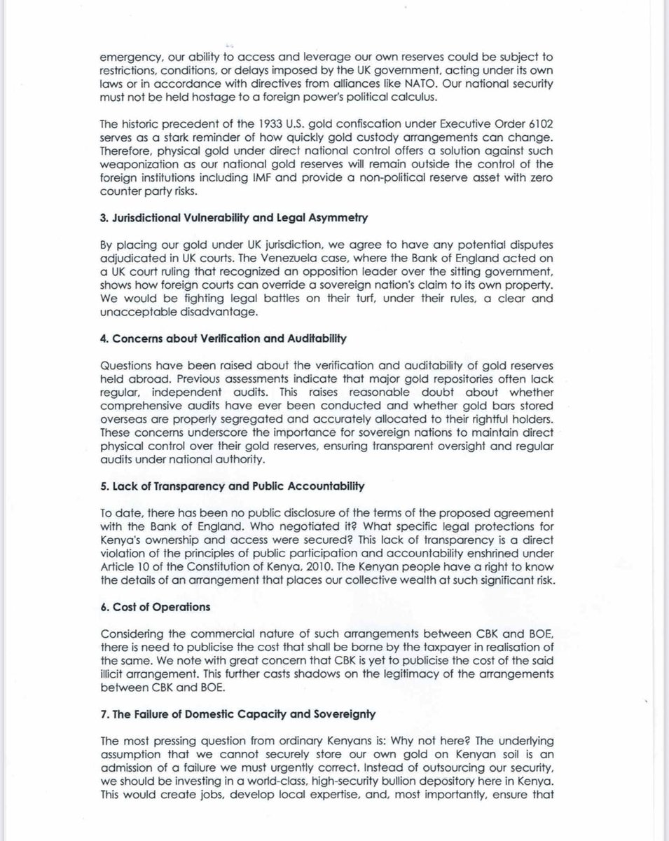 Dahiro_abdy's tweet image. BREAKING: I have sounded an alarm to CBK. Plans to store Kenya's gold in the Bank of England pose a grave risk to our sovereignty & economy. From weaponized finance to loss of control. We demand transparency & an immediate halt to negotiations.
@lynn_ngugi1