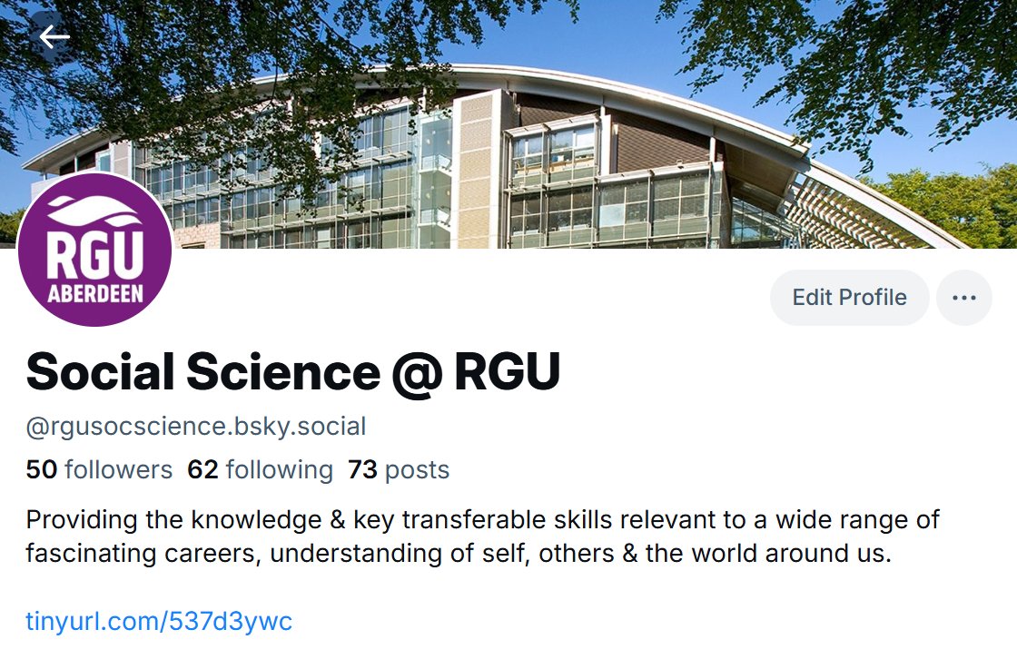 RGUSocScience's tweet image. How it's going... we've hit 50 followers on @rgusocscience.bsky.social. Next stop, social media influencer!