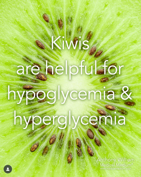 #Kiwis are helpful for #hypoglycemia &amp; #hyperglycemia

 <a href="/MedicalMedium/">Medical Medium</a> #medicalmedium