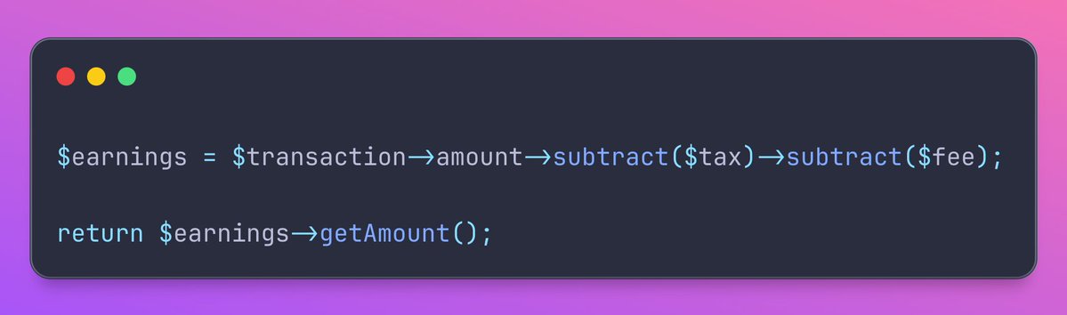 mmartin_joo's tweet image. 3/9 Value objects 

We&apos;ll write code such as this: