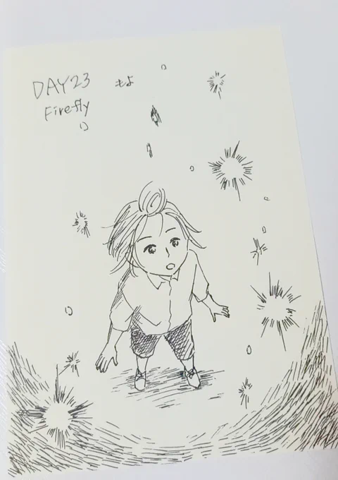 DAY23  
Firefly/ホタル         

#inktober2025 