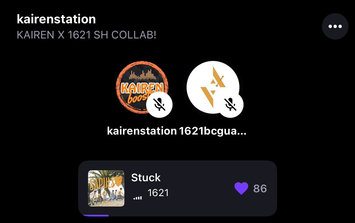 1621Guardians's tweet photo. Hello Guardians, KaiRenites, and Kahels! @kairenbooster is now ON AIR for our special Stationhead Collab. Join us until 11PM❤️🧡

📻: https://t.co/qx17La15Zv

#1621ph #KaiRen https://t.co/B4qrcPchJ1