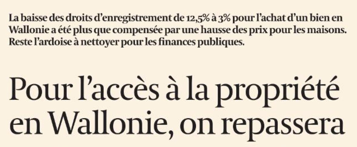 christiemorreal's tweet image. Comment le walgov MR/Engagés a totalement loupé sa réforme des droits d’enregistrement ! 🤔
Cette réforme qui offre 100.000 € de réduction à l’acheteur d’une villa à 1 million € …
1️⃣ Faire croire aux jeunes qu’ils allaient enfin pouvoir acheter leur premier logement.
2️⃣ Faire…