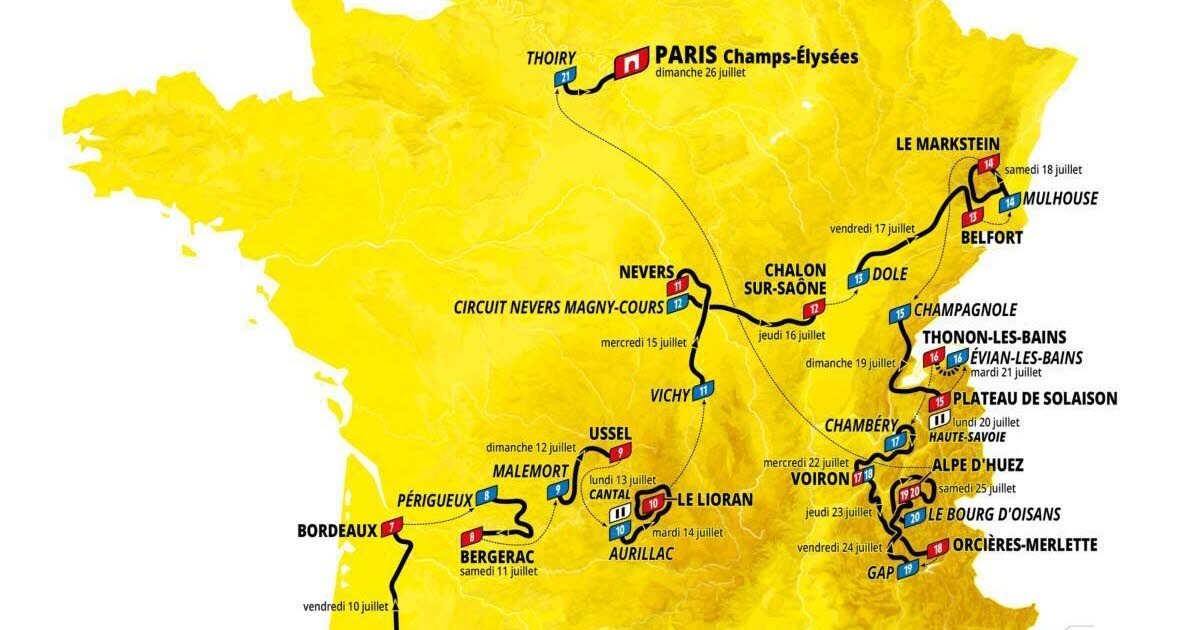 Tour de France 2026. La double arrivée à l'Alpe d'Huez, le plateau de Solaison... Les profils des étapes qui traverseront nos départements
➡️ l.ledauphine.com/A59