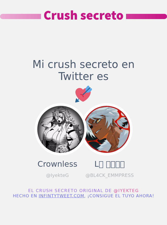 IyekteG's tweet photo. Mi crush secreto en Twitter es @BL4CK_EMMPRESS

➡️ https://t.co/RSwbMAwTSa https://t.co/QSkQmqTGsB