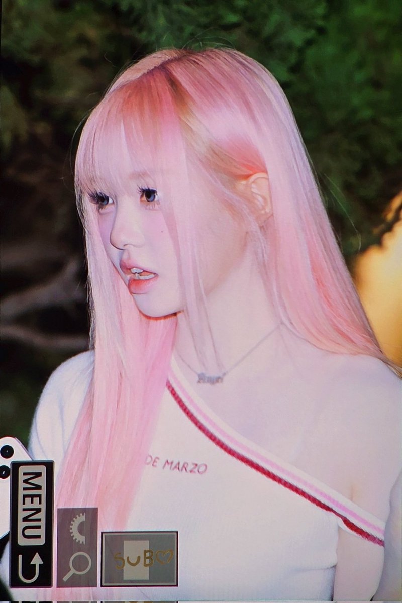 IS THIS REAL PINK HAIR CHAEWON